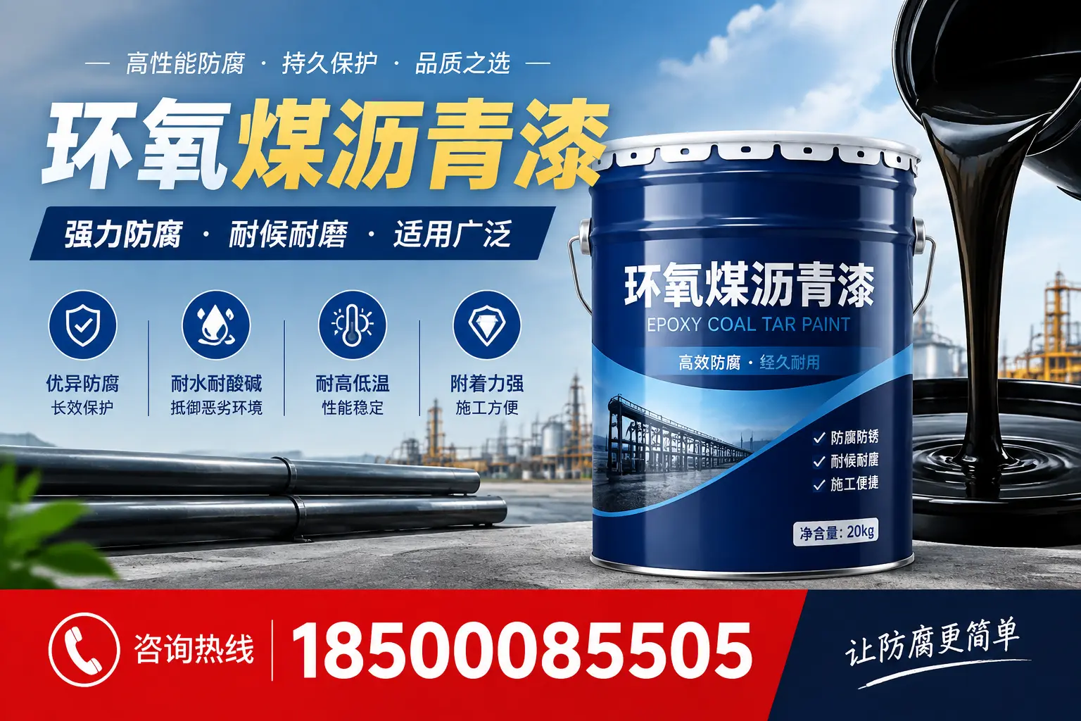 环氧煤沥青漆在不同气候条件下的表现分析,琼中适用性